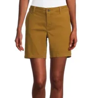 a.n.a Womens 7" Mid Rise Chino Short