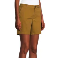 a.n.a Womens 7" Mid Rise Chino Short