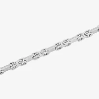 Stainless Steel 8 3/4 Inch Solid Link Link Bracelet