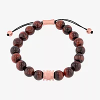 Genuine Red Tiger's Eye Beaded Bracelet