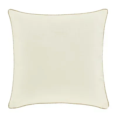 Queen Street Nicolas Winter White Embellished Square Throw Pillows