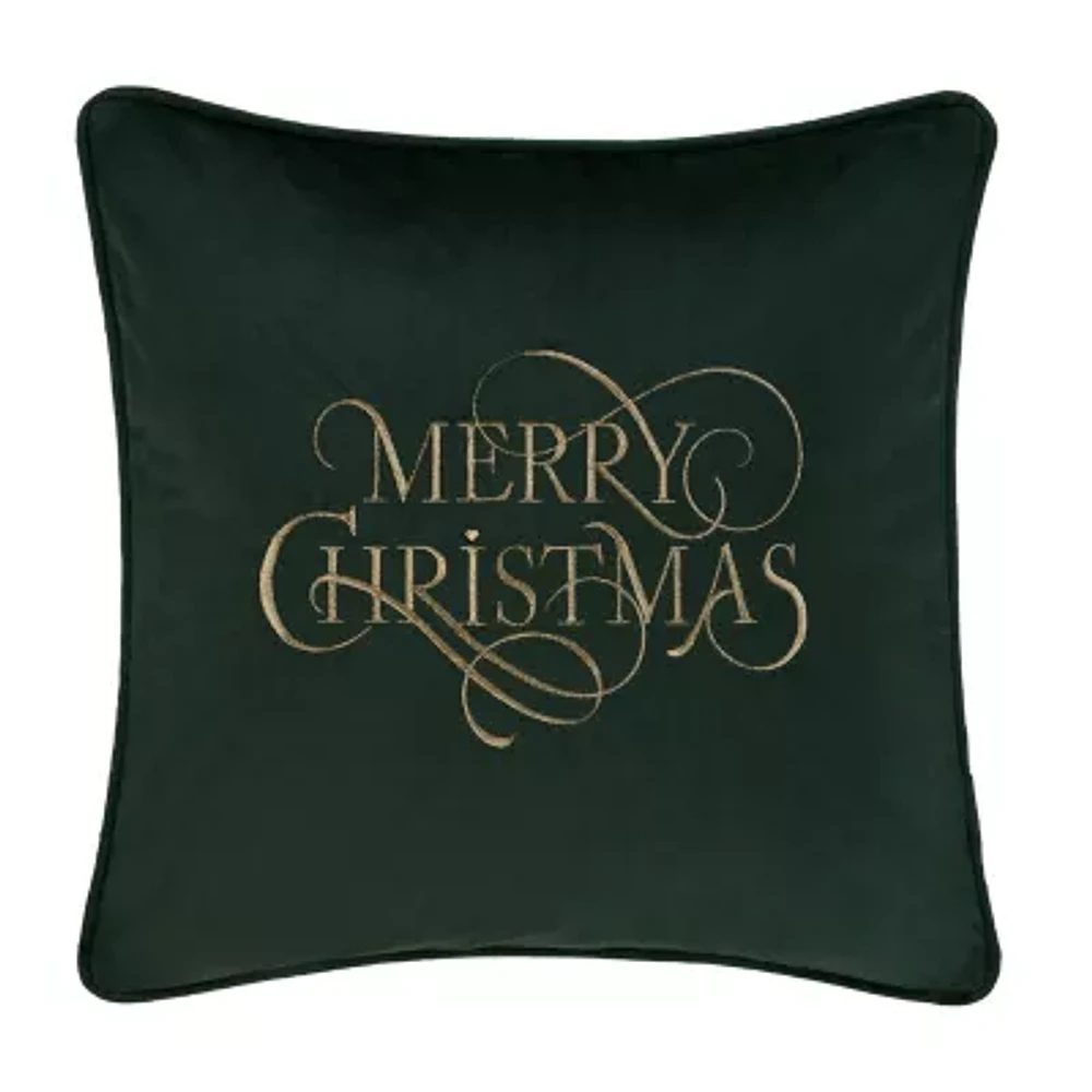 Queen Street Merry Wishes Square Throw Pillow