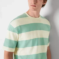 Arizona Mens Short Sleeve Striped Boxy T-Shirt