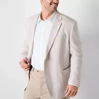 Stafford Linen Cotton Mens Big and Tall Classic Fit Linen Sport Coat