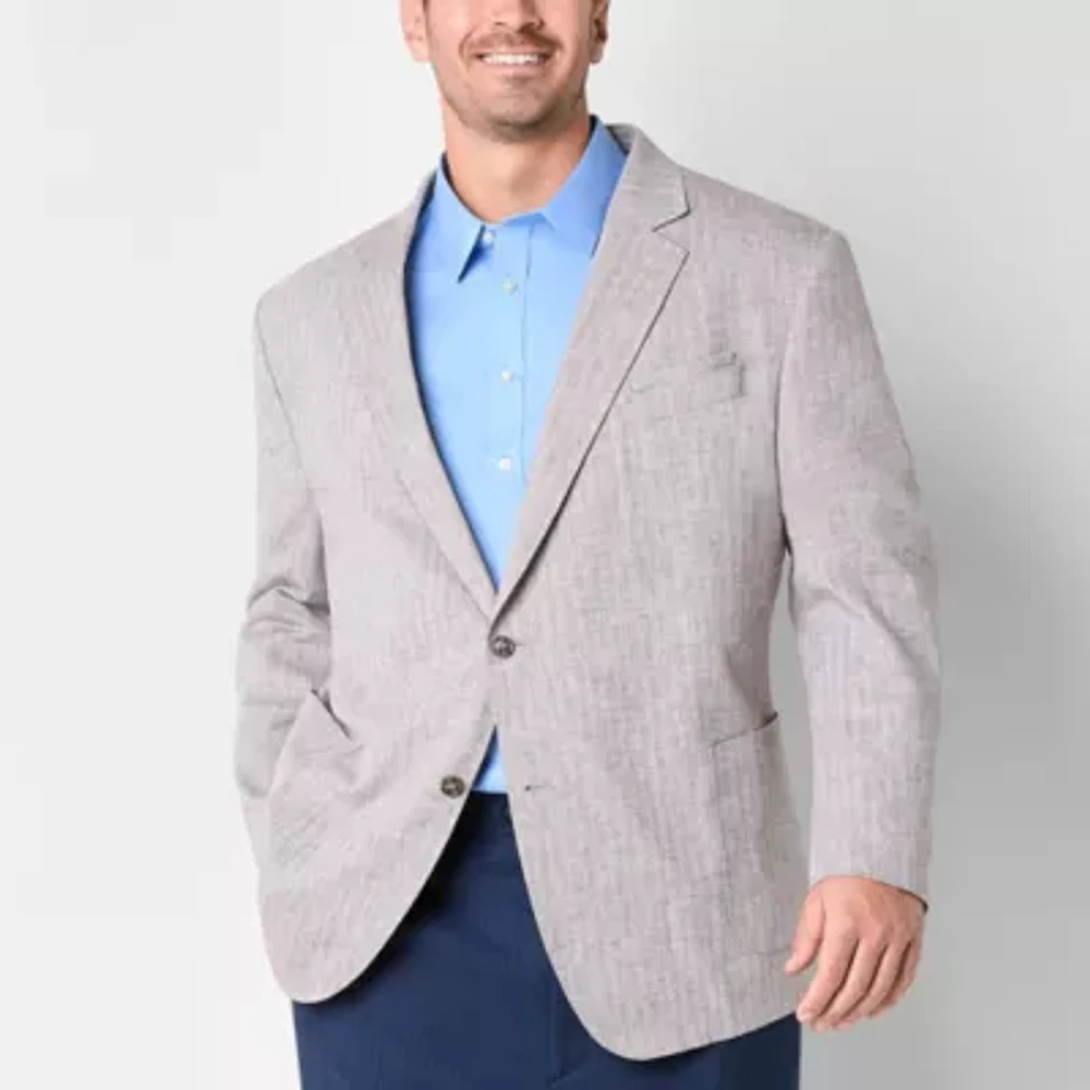 Stafford Linen Cotton Mens Classic Fit Linen Sport Coat