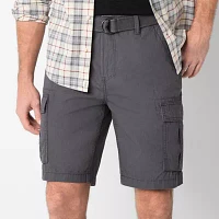 mutual weave Mens 10" Belted Cargo Short