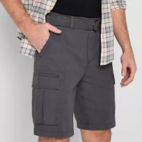 mutual weave Mens 10" Belted Cargo Short