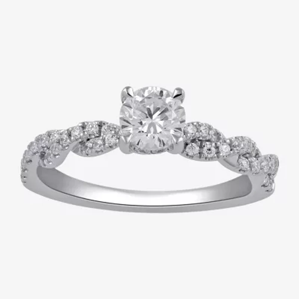 I / I2) Womens / CT. T.W. Lab Grown White Diamond 10K Gold Engagement Ring