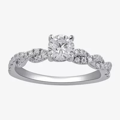I / I2) Womens / CT. T.W. Lab Grown White Diamond 10K Gold Engagement Ring