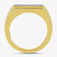 (G / I1) Womens 1 CT. T.W. Lab Grown White Diamond 10K Gold Engagement Ring