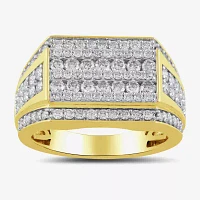 (G / I1) Womens 1 CT. T.W. Lab Grown White Diamond 10K Gold Engagement Ring