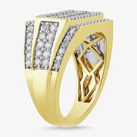(G / I1) Womens 1 CT. T.W. Lab Grown White Diamond 10K Gold Engagement Ring