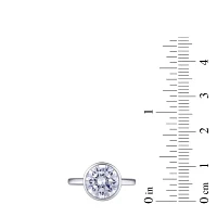 (F / Si1) Womens 3 CT. Lab Grown White Diamond 10K Gold Round Solitaire Engagement Ring