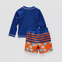 Toddler Boys Paw Patrol Rash Guard Set