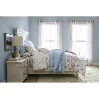 Martha Stewart Gretchen 3-pc. Floral Midweight Reversible Comforter Set