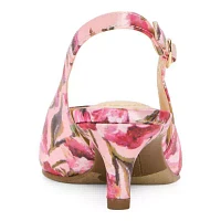 Liz Claiborne Womens Keith Pointed Closed Toe Kitten Heel Pumps