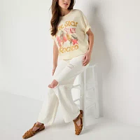 Juniors Texas Lone Star Rodeo Oversized Tee Womens Crew Neck Short Sleeve Graphic T-Shirt