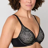 Liz Claiborne No Show Plunge Full Coverage Bra 355387