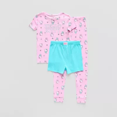 Little & Big Girls 3-pc. Hello Kitty Pajama Set