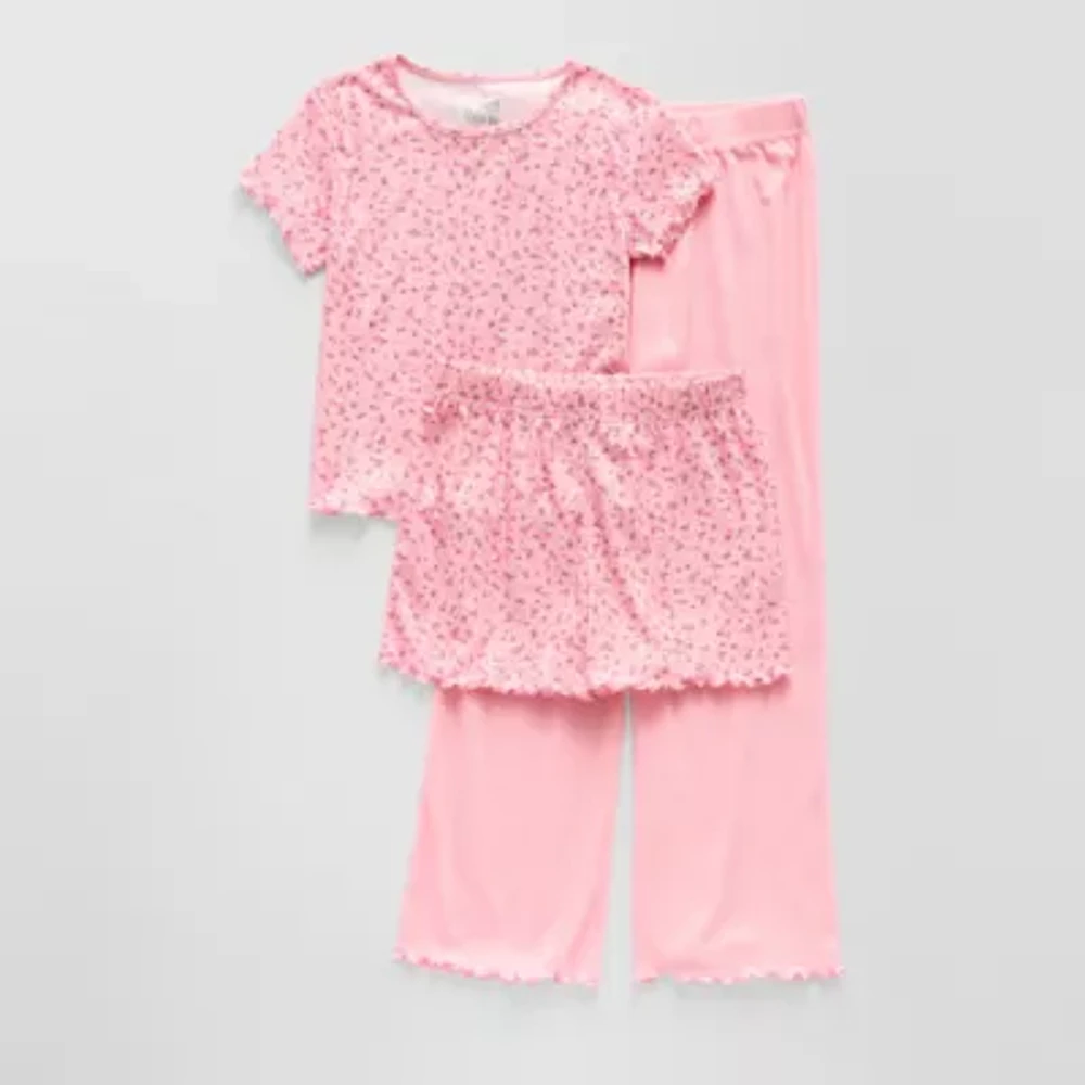 Sleep On It Little & Big Girls 3-pc. Pajama Set