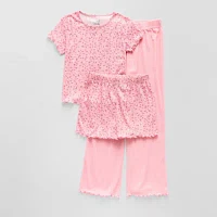 Sleep On It Little & Big Girls 3-pc. Pajama Set