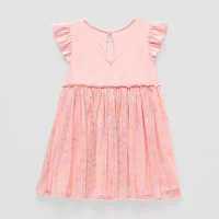 Okie Dokie Toddler & Little Girls Sleeveless Flutter Sleeve Tutu Dress
