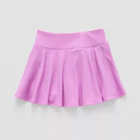 Xersion Ribbed Little & Big Girls Mid Rise Skort