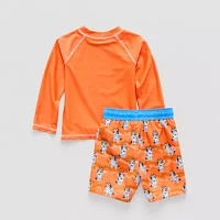 Toddler Boys Bluey Rash Guard Set