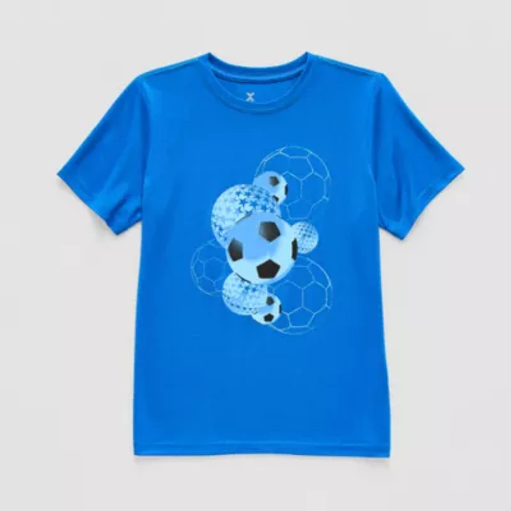 Xersion Little & Big Boys Crew Neck Short Sleeve Graphic T-Shirt