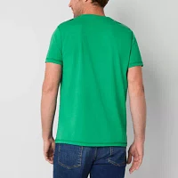 St. John's Bay Dexterity Super Soft Mens Crew Neck Short Sleeve Easy-on + Easy-off Adaptive T-Shirt