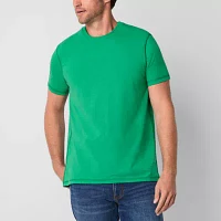 St. John's Bay Dexterity Super Soft Mens Crew Neck Short Sleeve Easy-on + Easy-off Adaptive T-Shirt