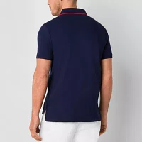 U.S. Polo Assn. Slim Fit Stretch Pique Mens Classic Short Sleeve Shirt