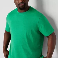 St. John's Bay Super Soft Big and Tall Mens Crew Neck Short Sleeve Moisture Wicking T-Shirt