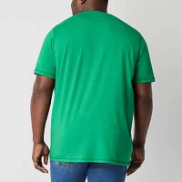 St. John's Bay Super Soft Big and Tall Mens Crew Neck Short Sleeve Easy-on + Easy-off Adaptive Moisture Wicking T-Shirt