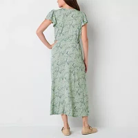 Frye and Co. Womens Short Sleeve Maxi Dress