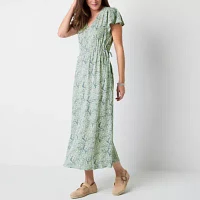 Frye and Co. Womens Short Sleeve Maxi Dress