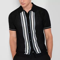 J. Ferrar Mens Short Sleeve Pullover Sweater