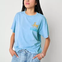 Juniors Mystery Solved Boyfriend Tee Womens Crew Neck Short Sleeve Scooby Doo Graphic T-Shirt