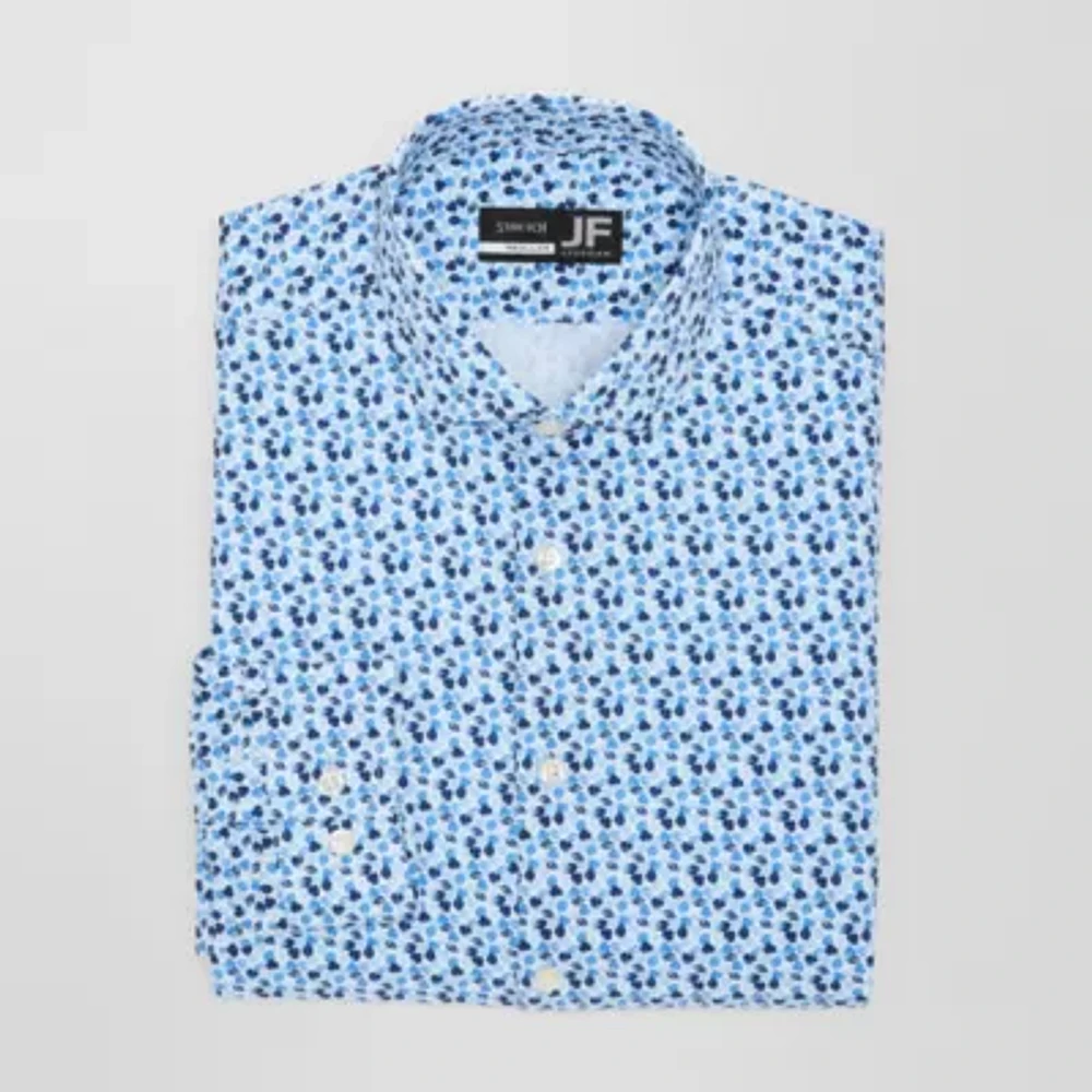 J. Ferrar Mens Regular Fit Wrinkle Free Long Sleeve Dress Shirt