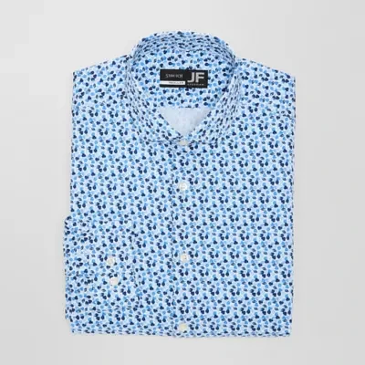 J. Ferrar Mens Regular Fit Wrinkle Free Long Sleeve Dress Shirt