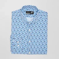 J. Ferrar Mens Regular Fit Wrinkle Free Long Sleeve Dress Shirt