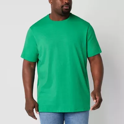 St. John's Bay Super Soft Big and Tall Mens Crew Neck Short Sleeve Moisture Wicking T-Shirt