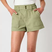 Arizona Womens High Rise Pull-On Short Juniors