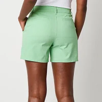 a.n.a Womens 5" Mid Rise Chino Short