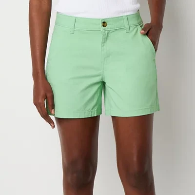 a.n.a Womens 5" Mid Rise Chino Short