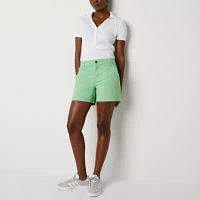 a.n.a Womens 5" Mid Rise Chino Short