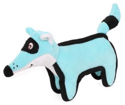 Pet Life Foxxy-Tail Quilted Plush Animal Squeak Chew Tug Dog Toy