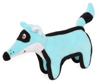 Pet Life Foxxy-Tail Quilted Plush Animal Squeak Chew Tug Dog Toy