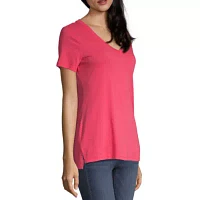 a.n.a Womens V Neck Short Sleeve T-Shirt