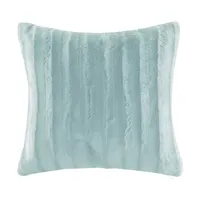 Madison Park York Faux Fur Square Throw Pillow